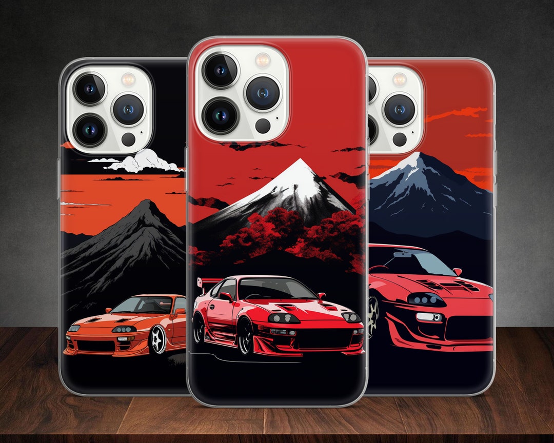 Legendary Japanese Supra JDM Classic Sports Car Phone Case for iPhone