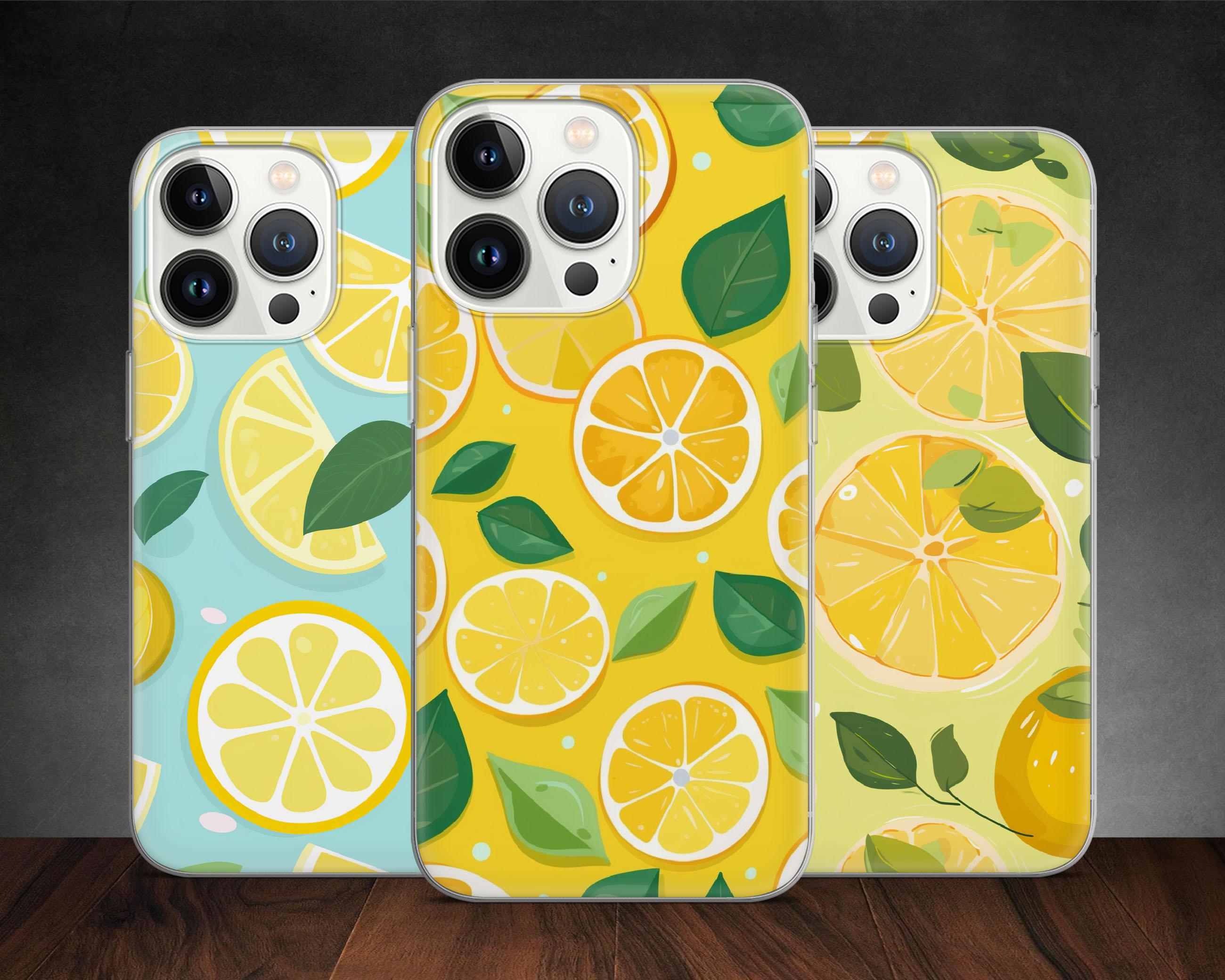 レモン柄 ネイチャースライス ジュースアート 携帯ケース iPhone 16 15