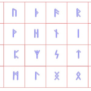 DXF, SVG Rune Digital File - Hand-drawn and Digitized Runes - Etsy