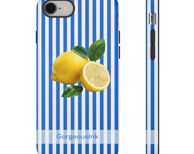 Lemon Stripe Phone Case | Tough Case