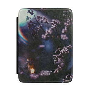 Moonlit Cherry Blossoms Premium Leather Cover compatible with Kindle Case | Floral Night Sky eReader Cover