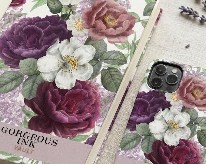 Enchanted Wisteria Collection - Spiral Notebook + phone case