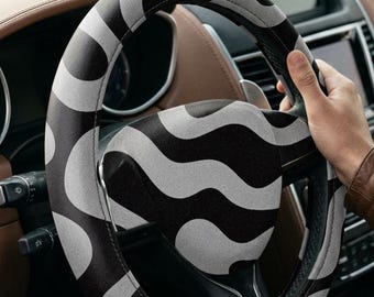 Fundas para volante de coche con diseños abstractos | Decoración para volante | Accesorios para coche