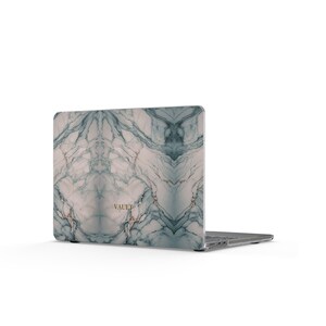 Green Marble Pattern Case compatible with MacBook Case | Marble Laptop Sleeve