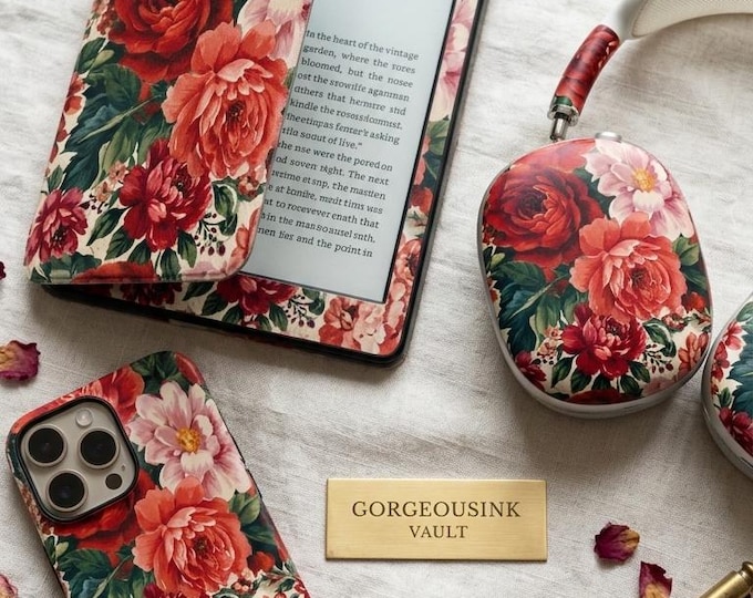 Sugarplum Garden Collection - Kindle Cover, Airpods Max shells + Phone case