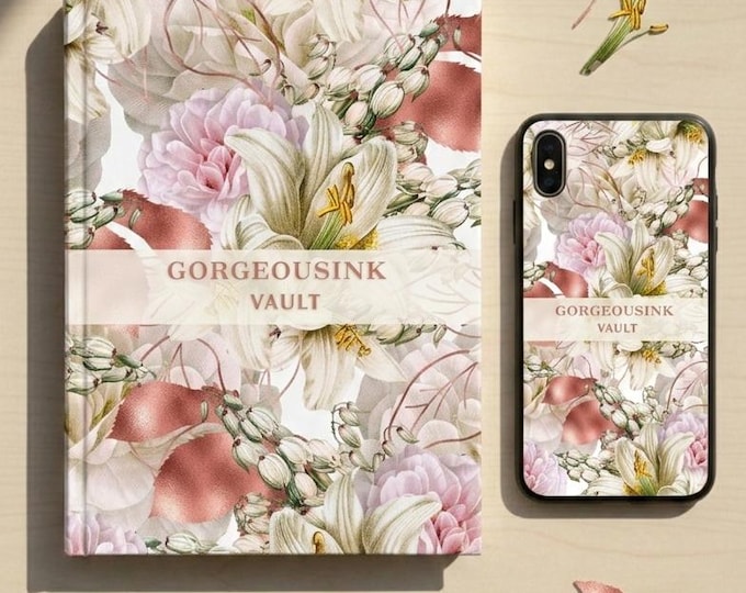 Lily of the Valley Collection - Spiral notebook + phone case