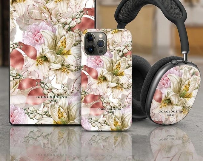 Lily of the Valley Collection - Kindle case, airpod max shells + phone case