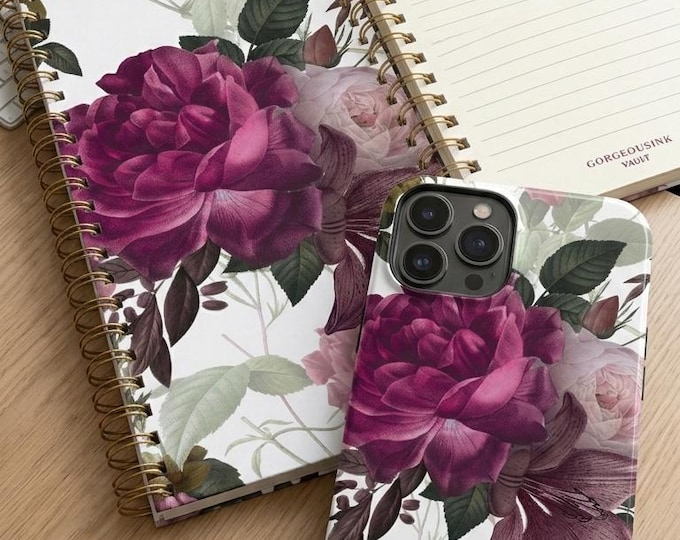 The Duchess Bloom Collection - Spiral Notebook + phone case