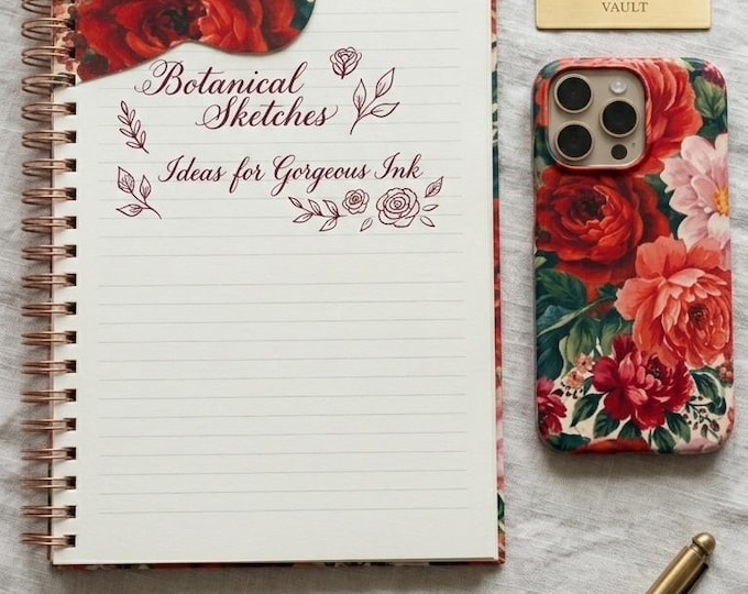 Sugarplum Garden Collection - Spiral Notebook + Phone case