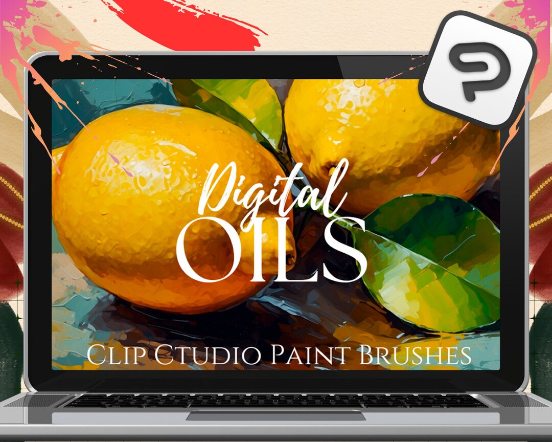 Clip Studio Paint Oil Brushes Canvas Textures Paint Digital Oils ...