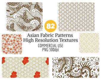 82 Fabric Patterns High Resolution Textures Huge Bundle | Decorative Textile Backgrounds Digital Pack | Transparent PNG Patterns