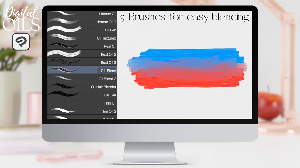 Clip Studio Paint Oil Brushes | Canvas Texture Painting Brush Pack for ...