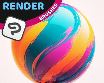 Clip Studio Paint Blend & Render Brushes Bundle | Digital Painting Brush Set for Smooth Coloring, Shading, Soft Edges and Artwork FX