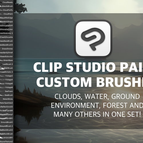 74 CSP Custom Environment Brushes Brush Clip Studio Paint Etsy