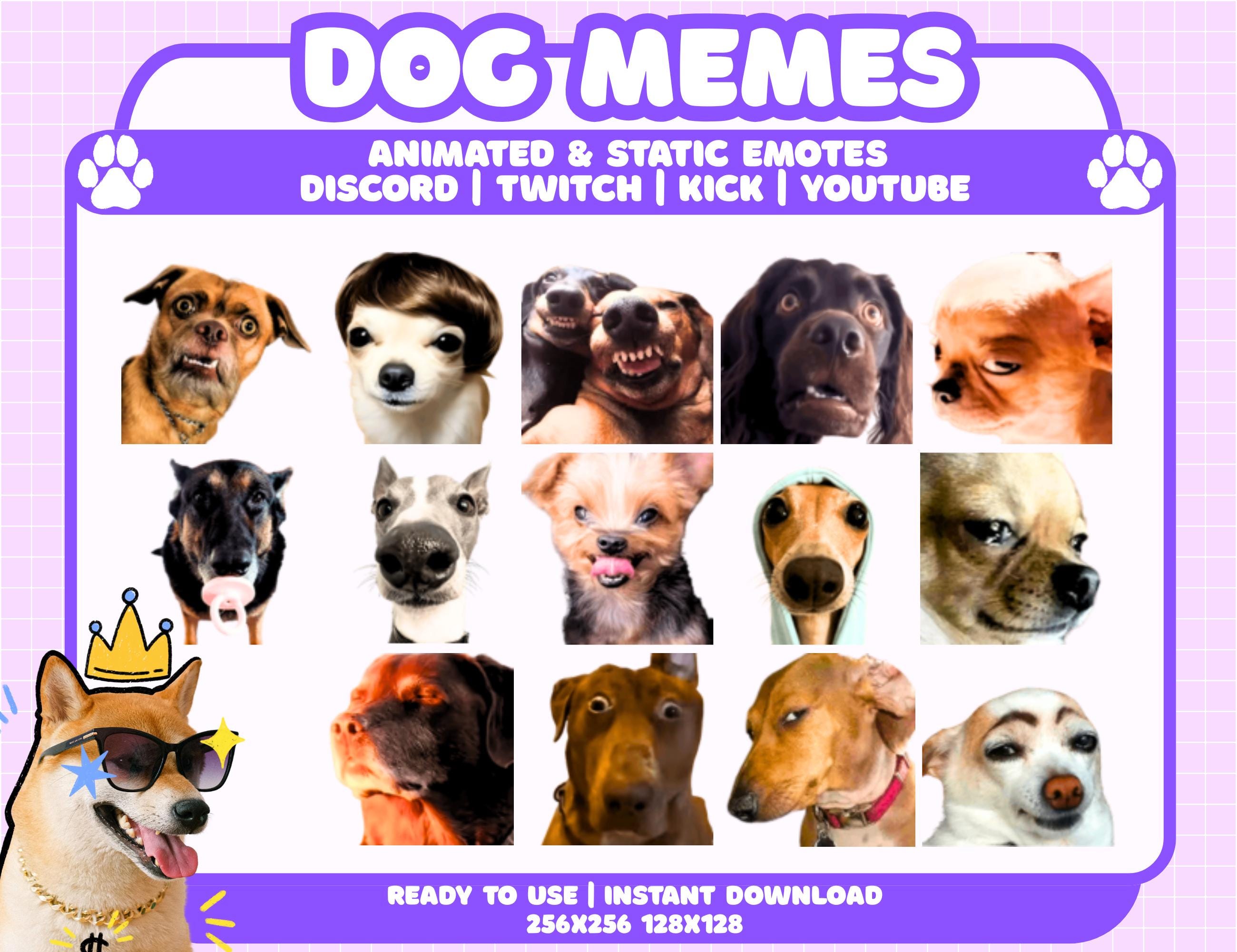 Dog doggo meme - Etsy 日本, image size:2600x2000