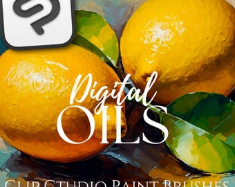 Clip Studio Paint Oil Brushes | Canvas Texture Painting Brush Pack for Realistic Digital Art, Illustration & Creative Rendering