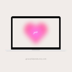 Motivational Desktop Wallpaper Pink Aura Heart Theme RELAX - Etsy Motivational Desktop Wallpaper Pink Aura Heart Theme RELAX - Etsy