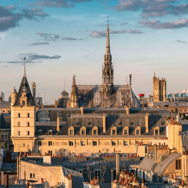 Sainte-Chapelle sunset - Limited edition photo print