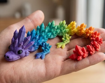 Flexi 3D Printed Dragon, Multicolor Articulated Dragon – 3D Print File