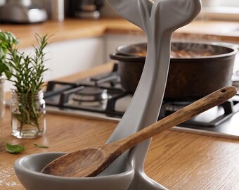 Whale Tail Spoon Rest STL File, 3D Print Spoon Holder Digital Download, Nautical Kitchen Decor