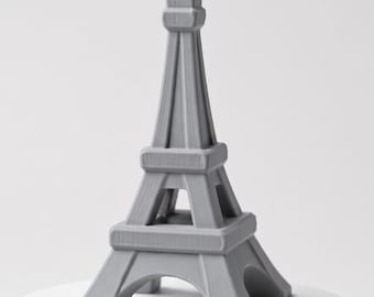 Eiffel Tower STL File, Paris Landmark Miniature Statue, 3D Printable Home Decor, Digital Download