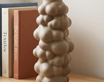 Bubble Vase 3D Print File STL, Organic Cloud Vase, Boho Home Decor, Printable Vase