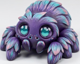 Cute Chibi Spider STL, Kawaii Spider Figurine Digital Download, Pet Toy Miniature