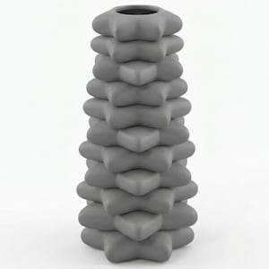 Stacked Stars Geometric Vase STL, 3D Printer File for Modern Boho Home Decor
