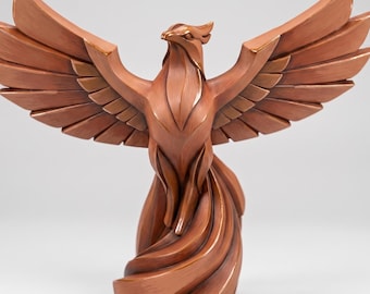 Phoenix Statue STL, Desk Decor Sculpture, 3D Print File, Mythical Bird Statue, Fantasy Figurine