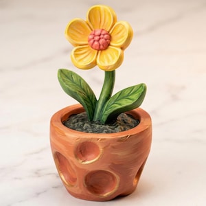 3D Printable Flower Pot STL File, Paint Your Own Craft Kit (Digital Download)