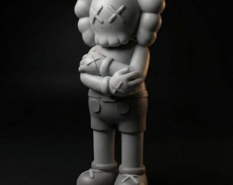 Urban Vinyl K@WS Style Figure 3D Print Files, Modern Pop Art Sculpture, 3D Model STL