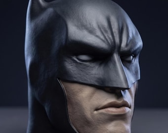 Dark Knight Headphone Holder STL | Masked Superhero Bust Stand | Instant Download 3D Print