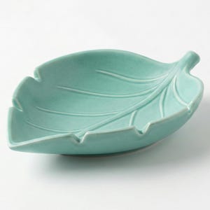 Bandeja para joyas con forma de hoja, soporte para joyas imprimible en 3D, organizador con bandeja, soporte para anillos y collares.