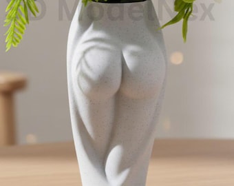 Frau Hintern Vase STL-Datei, Minimalist Bum Pflanzer, Wohnkultur Vase, Dekorativer Pflanzer