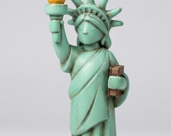 Statue of Liberty STL File, Chibi Style Liberty Statue, 3D Printable American Landmark Decor, Digital Download