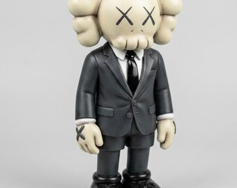 Businessman Suit K@WS Figure STL File | Character Bust 3D Print | X Eyes Art Toy Companion | Detachable Head Digital Download
