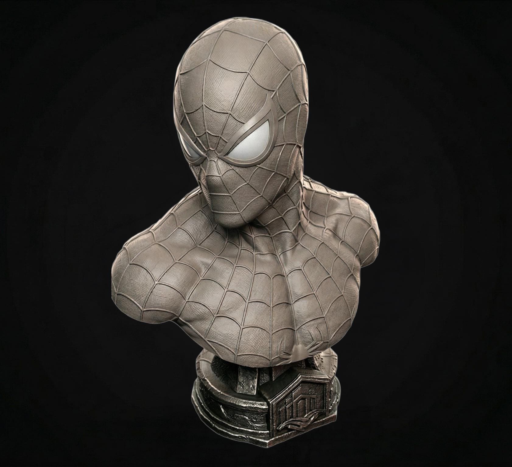Spider Superhero Bust STL, 3D Print Statue Digital Download, Printable ...