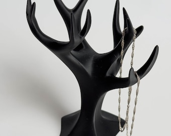 Soporte de joyería de árbol moderno STL y 3MF, organizador de joyas imprimible en 3D, soporte minimalista para collares y anillos