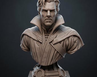 Superhero 3D Printable STL File, Instant Download STL, Fan Art Figurine, Dr Wizard Bust