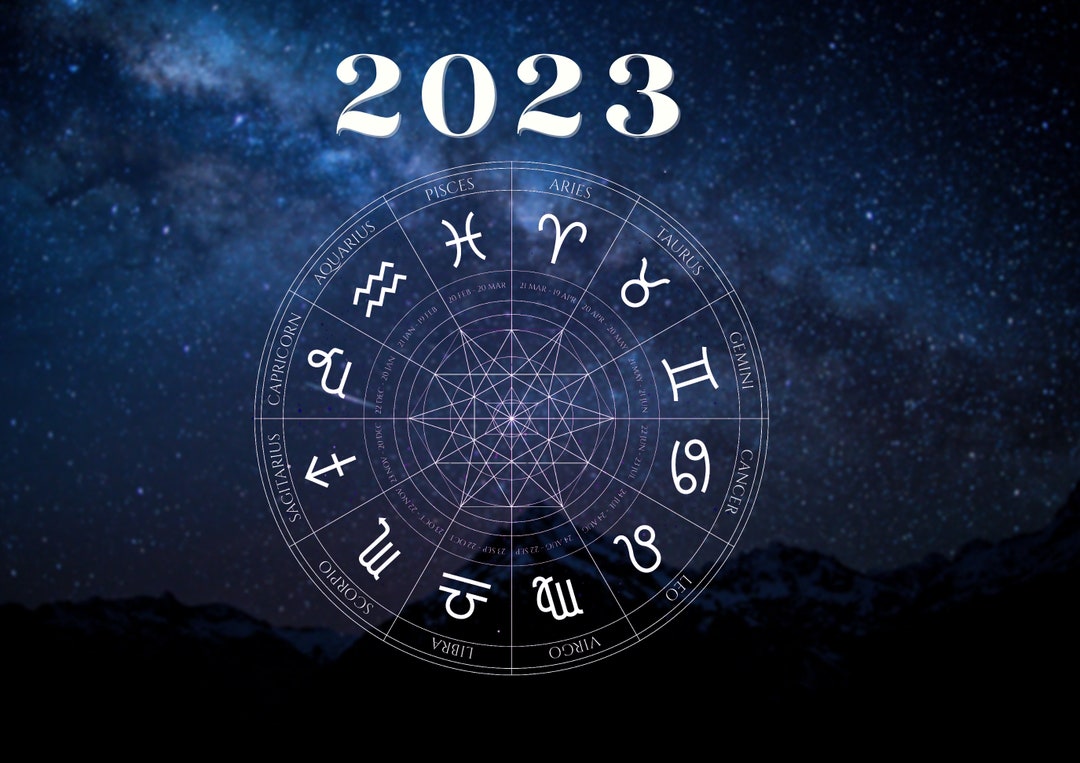 Zodiac 2023 Calendar Etsy