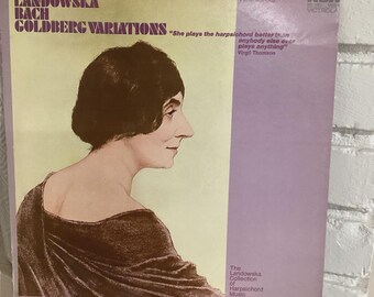 Wanda Landowska J.S. Bach Variaciones Goldberg Vinilo LP - RCA Victrola VIC-1650 Mono - Música para clavecín Vol 3 - Disco clásico vintage