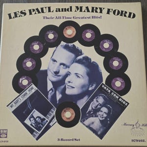 Les Paul e Mary Ford - Seus Maiores Sucessos de Todos os Tempos (Vinil, Box Set Triplo Vintage) Murray Hill - Álbum Clássico de Vinil para Guitarra Pop Jazz