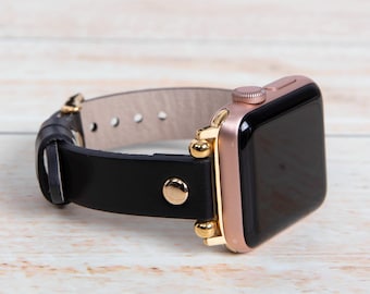 Leather Fitbit Band: Handmade Beaded Strap for Versa, Sense, Charge, Inspire