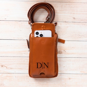 Bolsa organizadora de tecnología personalizada de cuero, bolsa para accesorios electrónicos de viaje, rollo de almacenamiento de cable de cargador, funda tipo billetera para teléfono, idea de regalo