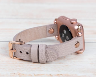 Correa de cuero Fitbit: Correa fina personalizada para Charge 3, 4, 5 y 6