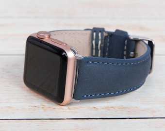 Handmade Leather Apple Watch Band: Personalized iWatch Strap