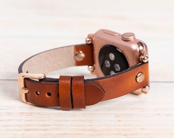 Leather Fitbit Band: Handmade Beaded Strap for Versa, Sense, Charge, Inspire