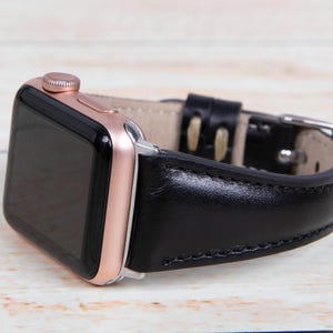 Genuine Leather women Apple Watch Band 40mm 41mm 42mm 44mm 45mm 46mm 49mm, Slim iWatch Strap woman series 10 9 8 7 6 5 4 3 SE