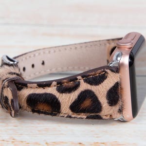Leopard Leather Google Pixel Watch 2 Band Women, Personalized Furry Leo Google Pixel Watch 1 Strap, Printed Leo Slim Android Watch Band