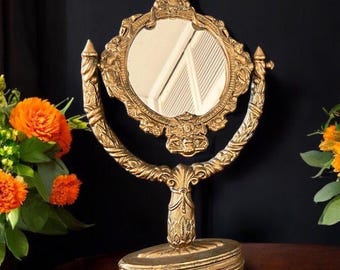 Antique Art Nouveau Table Top Mirror
